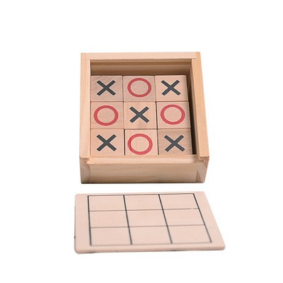Wooden Tic-Tac-Toe Game Set