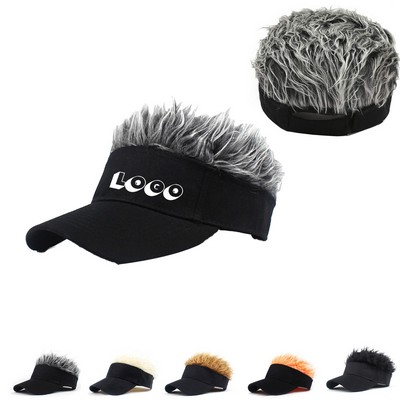 Baseball Hat with Spiked Hair