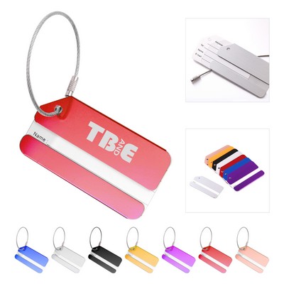 Aluminum Airplane Travel Luggage Tag