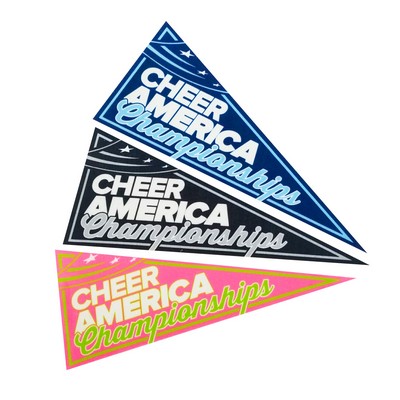 Full Color Imprint Premium Felt Pennant
