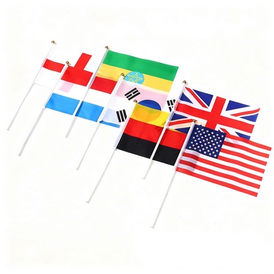 World Cup Hand Waving Flag with Stick