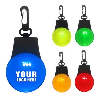 LED Safety Backpack Reflector Light Clip-On Flashing Tag