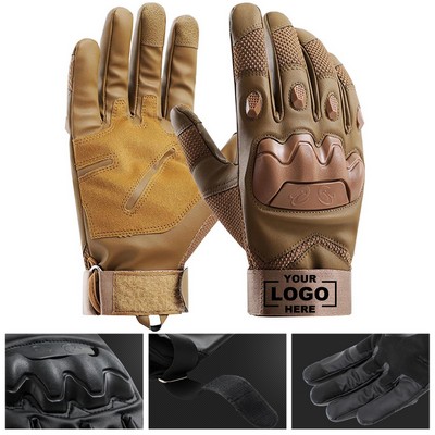 Tactical Gloves Men Touchscreen Motorcycle Hard Shell Palm Protection Outdoor Sports