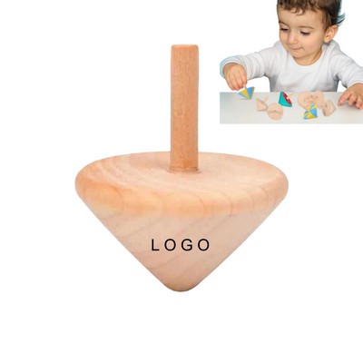 Wooden Spinning Top Toy