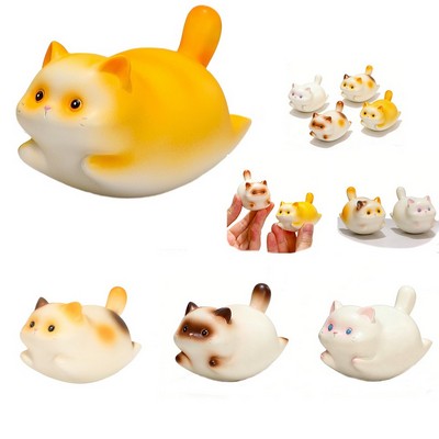 Resin Cartoon Fury Shake Cat Pendant