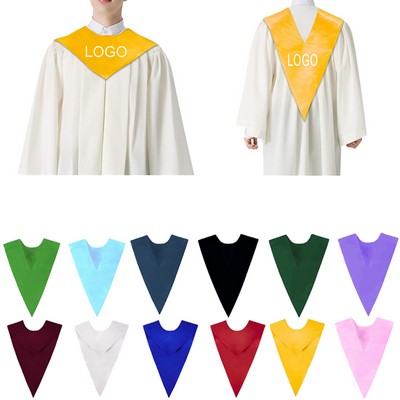 Graduation Stole V-Shaped Sash