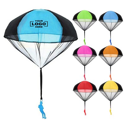 Children Hand Throwing Parachute Toy