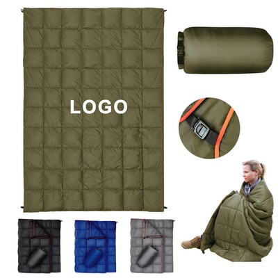 Outdoor Puffy Camping Blanket