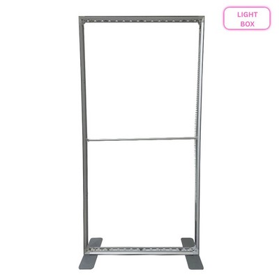 Hardware only for Backlit LED Light Box SEG Floor Display Banner Kit, 40"W x 96"H