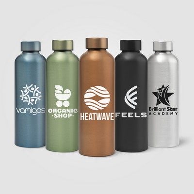 Astrid Recycled Stainless Steel Metallic Bottle - 24 oz. - Silkscreen