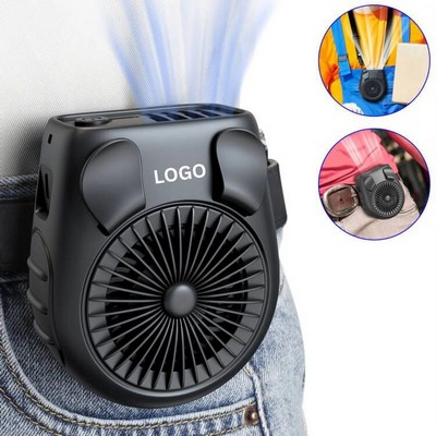 5000mAh Industrial Rechargeable Waist Clip Fan