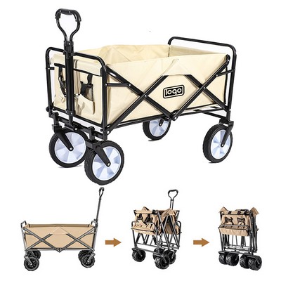 Foldable Camping Wagon Cart w/ Pocket