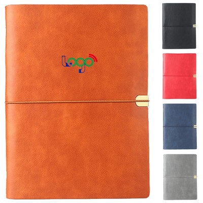 Elastic Loose Leaf Business Notebook