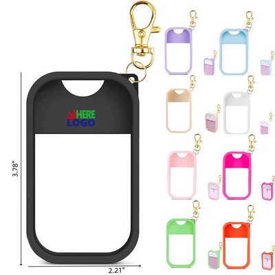 1OZ/30ml Hand Sanitizer Spray Case Keychain