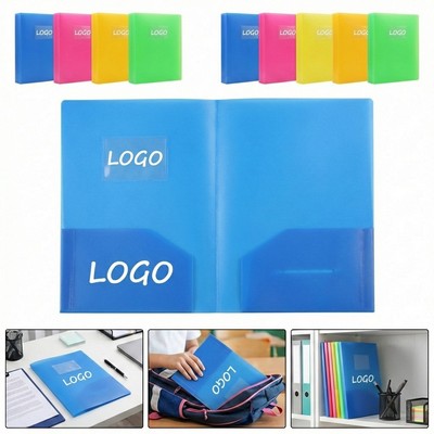 Rectangle Plastic Two Pocket Folders
