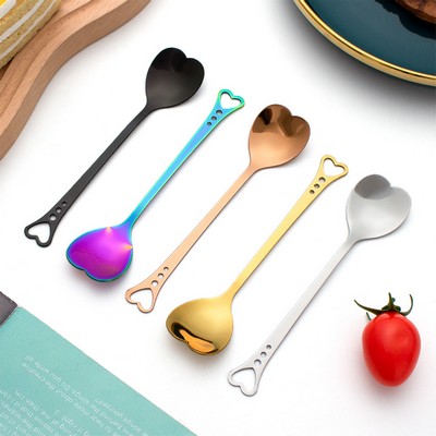 Heart Shape Stainless Steel Cake Spoon Table Spoon