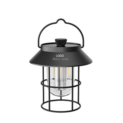 Portable Outdoor Camping Lantern USB Rechargeable Tent Hanging Light Multi-Functional Handheld