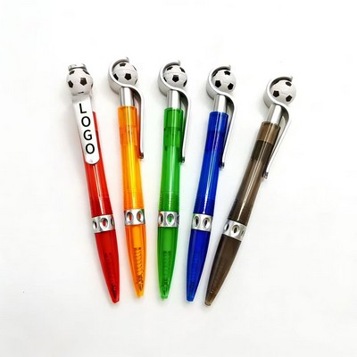 Soccer Ball Rotating Click Pen For Students
