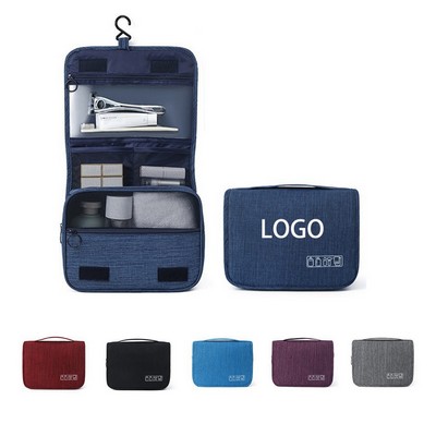 Oxford Cloth Hand-held Hanging Travel Toiletry Bag