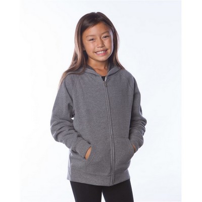 Independent Trading Co Youth Lightweight Special Blend Raglan Zip Hood - PRM15YSBZ
