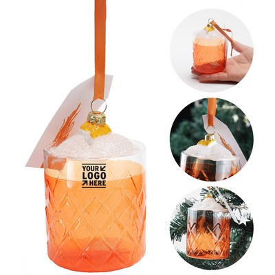 Festive Wine Bottle Ornaments