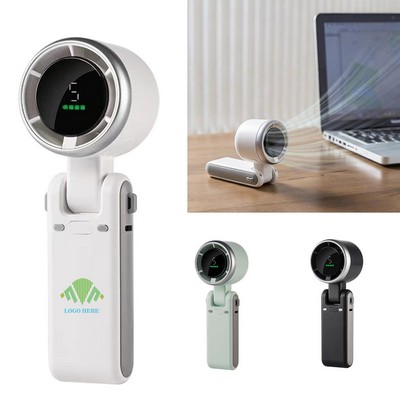 Portable Mini Fan with Digital Display
