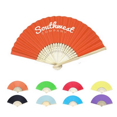 Bamboo and Paper Foldable Hand Fan