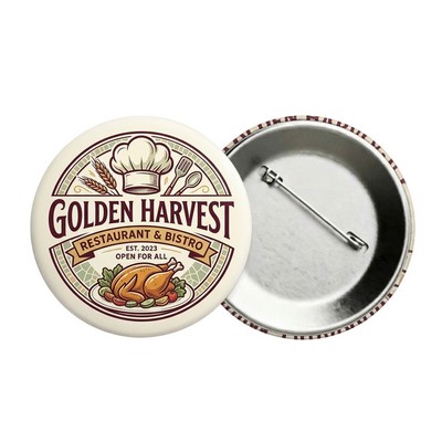 1.7" Round Tinplate Badge