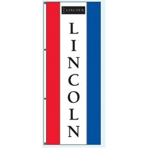 Single Faced Free Flying Drape Flags (Center Panel - Lincoln®) (3' x 8')