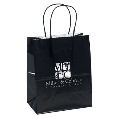 Amanda™ - Gloss Shopper -Colored Bag - Foil Print