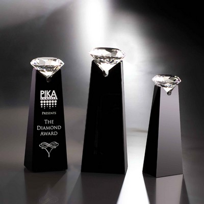 9" Solitaire Crystal Diamond Award