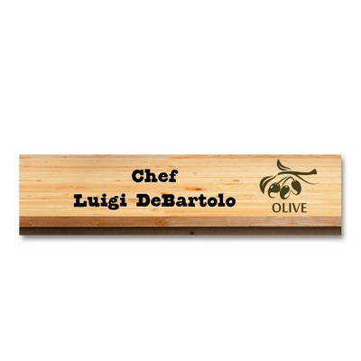 Full Color Name Badge w/ Personalization (1"X4") Rectangle
