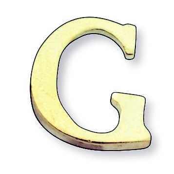 G (letter) Marken Design Cast Lapel Pin (3/8")