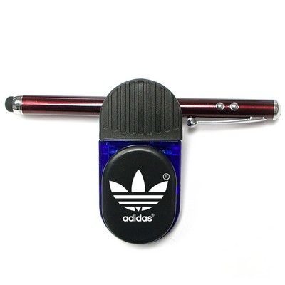 Magnetic Memo Clip w/Pen & Business Card/Note Holder