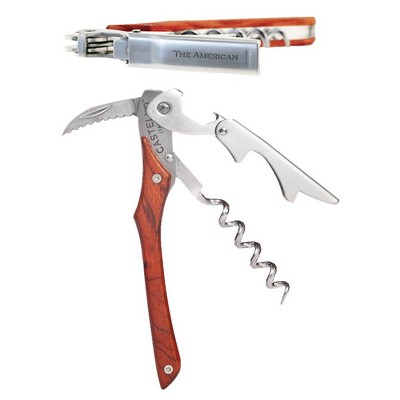 Castello™ Italian Corkscrew w/Santos Mahogany Handle