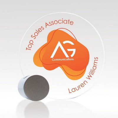 Acrylic Award Silver Geo
