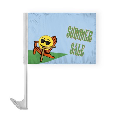 Summer Sale Car Flags 12x16 inch