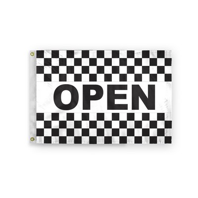 Open Checkered Flags 4x6 foot