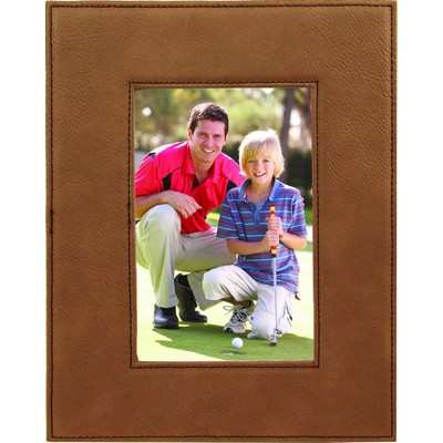 Dark Brown Leatherette Frame (4" x 6")