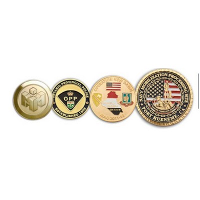 Custom Brass Die Struck Coins (1 3/4")