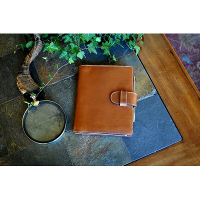Medium Size Padfolio Vachetta - Terra - Borlino
