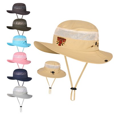 UV Protection Wide Brim Bucket Hat