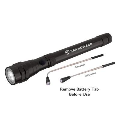 Telescopic Flashlight w/LED Light