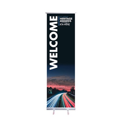 Econo Retractable Banner - 24" Poly Film, Full Color