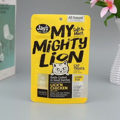 Pet food zipper lock bag