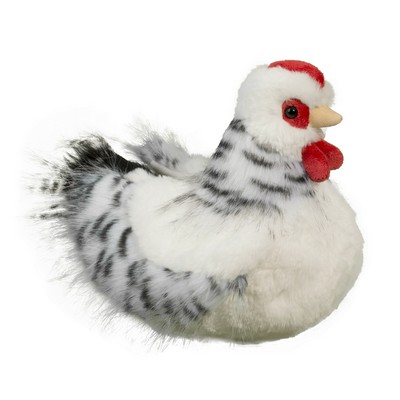 Salty Black & White Hen Stuffed Animal