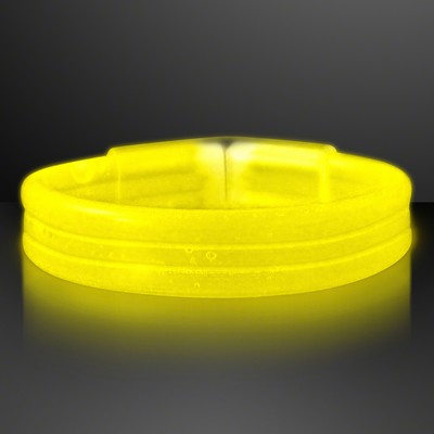 Thick Yellow Glow Bracelet - BLANK