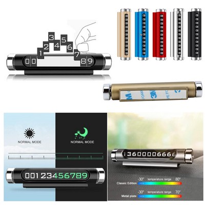Luminous Number Plate Car Phone Holder