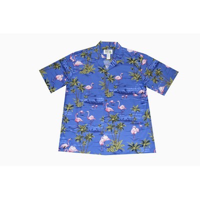 Royal Hawaiian Cotton Poplin Shirt w/Button Front & Short Sleeves