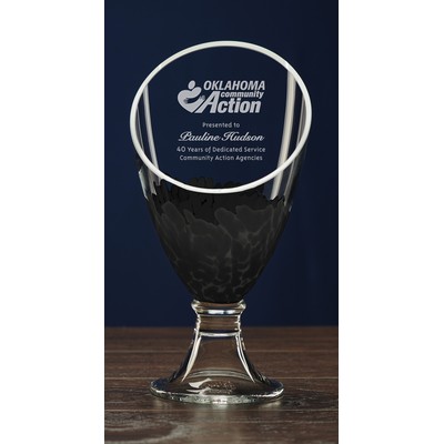 Black Galaxy Trophy Vase